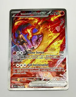 2025 Pokemon TCG Team Rocket's Moltres ex 229/182 SIR Destined Rivals SV10 NM - Image 1
