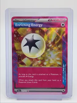 ENRICHING ENERGY 2024 POKEMON SURGING SPARKS ACE SPEC RARE 191/191 Q4490 - Image 1