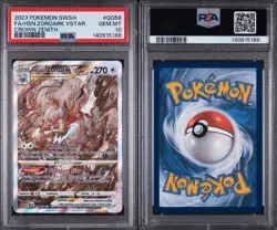 2023 POKEMON SWORD & SHIELD CROWN ZENITH FULL ART/HISUIAN ZOROARK VSTAR PSA 10 - Image 3