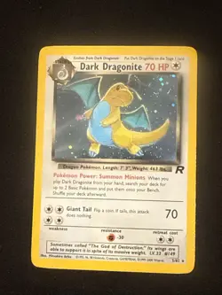 Pokemon Dark Dragonite Holo Rare TCG Card 5/82 LP 2000 - Image 1