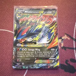 Pokemon M Salamence EX XY171 Mega Evolution Promo Holo Card XY - Image 1