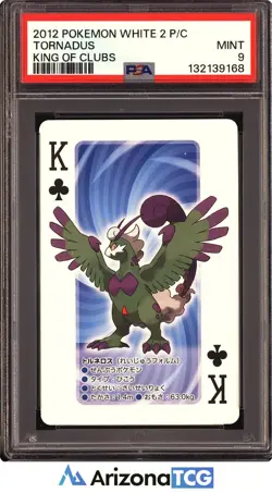 Pokemon 2012 Tornadus King Of Clubs Pokemon White 2 Playing Card Japanese PSA 9 - Image 1