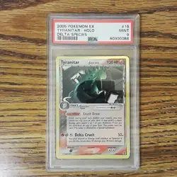 Tyranitar 16/113 DELTA SPECIES Holo Rare Graded Pokemon Card - PSA 9 Mint - Image 1