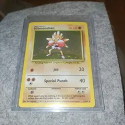 💥 Hitmonchan - Base Set 007/102 - Holo Rare - LP Pokemon TCG - Image 1