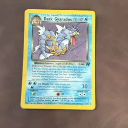 Pokemon TCG Dark Gyarados Rare 8/82 Team Rocket Regular Card English 2000 - Image 1