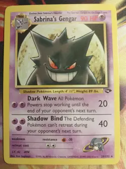 Pokemon TCG Sabrina's Gengar Gym Challenge 29/132 Non-Holo Rare Unlimited NM - Image 1