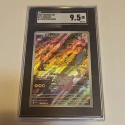Pokemon Pikachu Illustration Rare Full Art Holo 173/165 SV151 SGC 9.5 2023 - Image 1