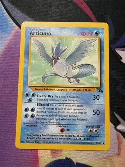 Pokemon TCG | Articuno - 17/62 Non-Holo | Fossil Set 1999 | Vintage Rare - Image 1