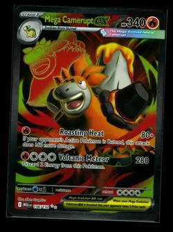 Mega Camerupt ex 156/132 - Pokemon Mega Evolution Card - NM - Image 1