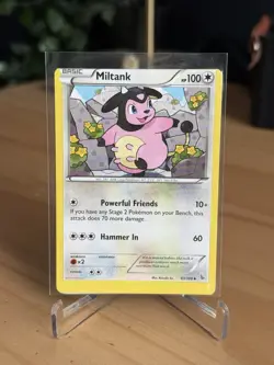 Miltank 83/106 Flashfire MISPRINT MISCUT ERROR with Alignment Dot Pokemon - Image 1