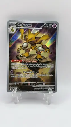 Pokemon TCG Alakazam 9/25 MEP: Mega Evolution Black Star Promo - Image 1