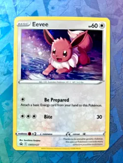 Eevee SWSH127 Sword & Shield Black Star Promo Cosmos Holo Pokemon TCG - Image 1