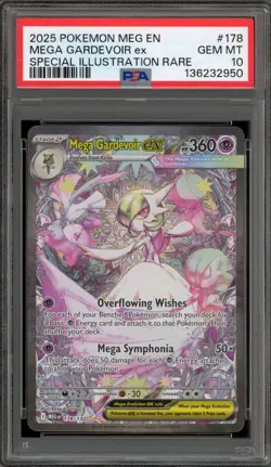 Pokemon Mega Gardevoir ex Mega Evolution Special Illustration Rare #178 PSA 10 - Image 1