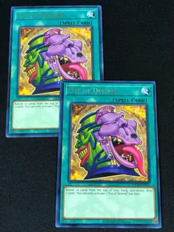 YUGIOH POT OF DESIRES TOCH-EN057 RARE X2(NM) - Image 1