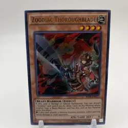 Yu-Gi-Oh Zoodiac Thoroughblade Ultra Rare RATE-EN017 NM - Image 1