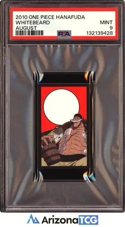 One Piece 2010 Whitebeard August One Piece Hanafuda PSA 9 - Image 1