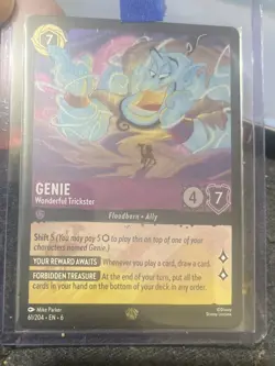 Disney Lorcana Genie - Wonderful Trickster 61/204 Cold Foil Azurite Sea Legendar - Image 1