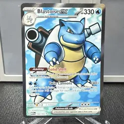 Pokemon TCG Blastoise EX Scarlet & Violet Holo Double Rare Card 184/165 NM - Image 1