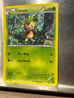 Pokemon Card Chespin McDonalds Promo 2/12 EXCELLENT/NEAR MINT Holo Promo TCG!!!! - Image 2