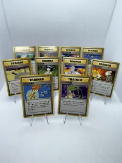 Vintage Japanese Pokemon Gym 1 & Gym 2 Trainer Card Lot of (10) Cards NM - Image 2