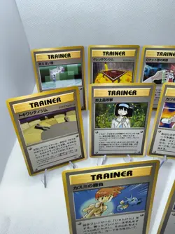 Vintage Japanese Pokemon Gym 1 & Gym 2 Trainer Card Lot of (10) Cards NM - Image 4