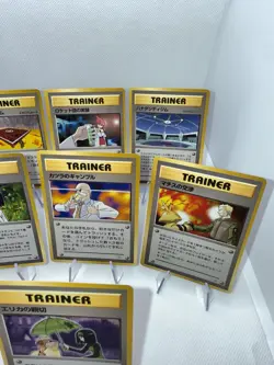 Vintage Japanese Pokemon Gym 1 & Gym 2 Trainer Card Lot of (10) Cards NM - Image 5