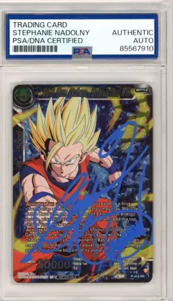 PSA Stephanie Nadolny Dragon Ball Super Card Game SS2 Son Gohan, Entrusted Will - Image 1