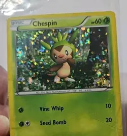 Pokemon Card Chespin McDonalds Promo 2/12 Unopened Holo Promo TCG - Image 3