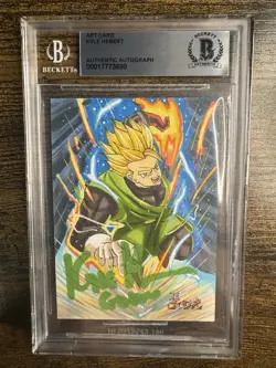 Dragonball Hand Drawn Sketch Art Card Signed Gohan Kyle Hebert 1of 1! Beckett - Image 1