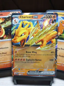 Charizard ex 161 Sv: Scarlet & Violet Promo Cards (3 Card Set) - Image 1