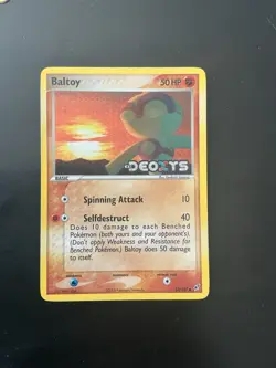 Pokemon Baltoy Ex Deoxys Stamped Card #53/107 2005 - Image 1
