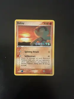 Pokemon Baltoy Ex Deoxys Stamped Card #53/107 2005 - Image 3