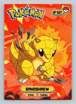 Pokemon Card - Sandshrew 027 - Card Tops - Pokedex Database 2024 - Image 1