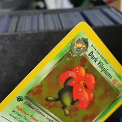 Pokemon TCG Holo Rare Dark Vileplume Card 13/82 Vintage LP Condition 1st Edition - Image 5