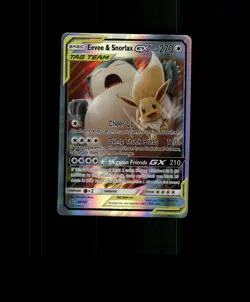 Fan-Art READ DESCRIPTION BELOW HOLO EEVEE Card SNORLAX Pokemon Card p3 - Image 1