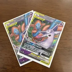 2023 Pokemon TCG CardS-Chinese csM2bC 035/150 RR Espeon & Deoxys GX/ Lot*2 HV19 - Image 2