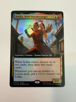 1x NM/Mint Sokka, Bold Boomerang (PACK FRESH) - PROMO FOIL RARE MTG Card - Image 1