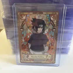 Sasuke Uchiha NRSA01-SP-002L5 Naruto Kayou Heavens Scroll English Card NM - Image 1