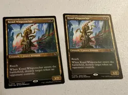 2 x mtg Kraul Whipcracker promo pack border, Murders at Karlov Manor, unplayed - Image 1