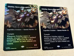 2 x mtg borderless Felothar Dawn of the Abzan, 1 is foil, Tarkir Dragonstorm - Image 1