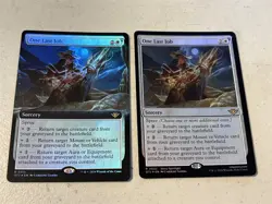 2 x mtg foil One Last Job, 1 borderless, Outlaws of Thunder Junction, unplayed - Image 1