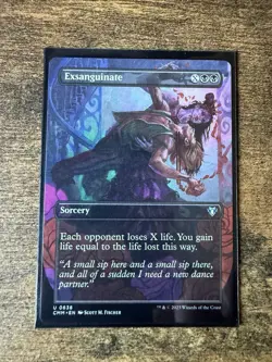 Exsanguinate U Borderless Regular #638 | CMM Commander Masters | MTG - Image 1