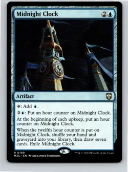 Magic the Gathering Midnight Clock Modern Horizons 3 Commander MTG Free Shipping - Image 1