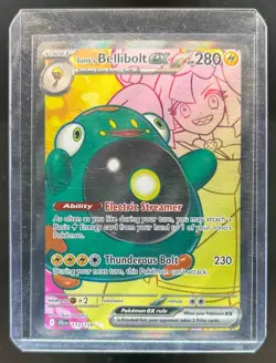 2025 Pokemon Journey Together Iono's Bellibolt EX Ultra Rare 172/159 - Image 1