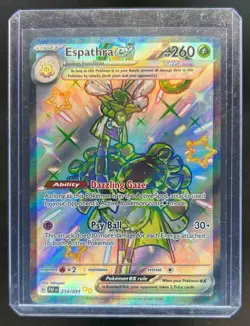 2024 Pokemon Paldean Fates Espathra ex #214/091 - Image 1