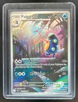 2025 Pokemon Black Bolt Palpitoad Illustration Rare #104/086 - Image 1