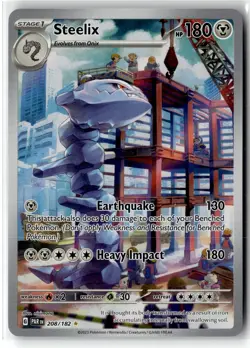 Steelix ⭐ 208/182 Holo Illustration Rare Paradox Rift 2023 Pokemon NM - Image 1