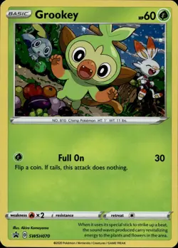 Grookey SWSH070 Promo SWSH Black Star Multi Item Discount LP - Image 1
