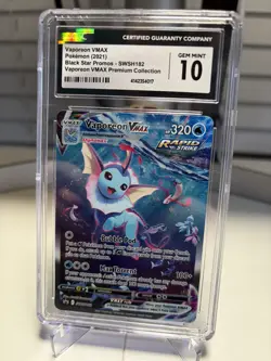 2021 POKEMON SWSH182 ALTERNATE ART VAPOREON VMAX CGC 10 GEM MINT - SEE DESC - Image 5