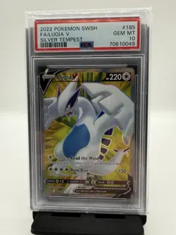 Psa 10 Pokemon Silver Tempest 185 Lugia V 185/195 Psa 10 - Image 1
